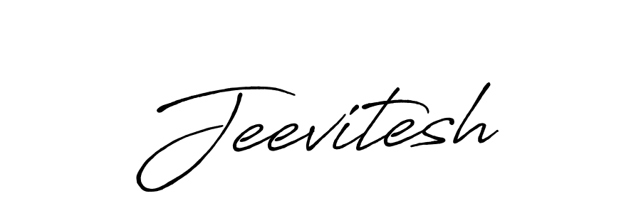 Use a signature maker to create a handwritten signature online. With this signature software, you can design (Antro_Vectra_Bolder) your own signature for name Jeevitesh. Jeevitesh signature style 7 images and pictures png