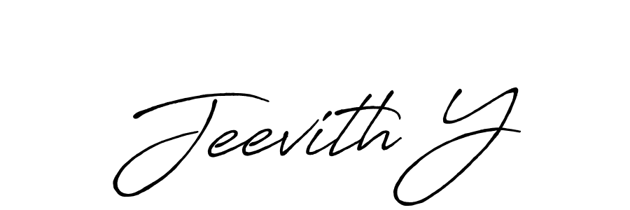 if you are searching for the best signature style for your name Jeevith Y. so please give up your signature search. here we have designed multiple signature styles  using Antro_Vectra_Bolder. Jeevith Y signature style 7 images and pictures png