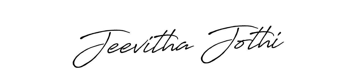 It looks lik you need a new signature style for name Jeevitha Jothi. Design unique handwritten (Antro_Vectra_Bolder) signature with our free signature maker in just a few clicks. Jeevitha Jothi signature style 7 images and pictures png