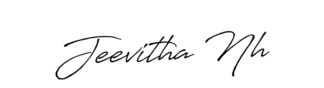 Also we have Jeevitha Nh name is the best signature style. Create professional handwritten signature collection using Antro_Vectra_Bolder autograph style. Jeevitha Nh signature style 7 images and pictures png