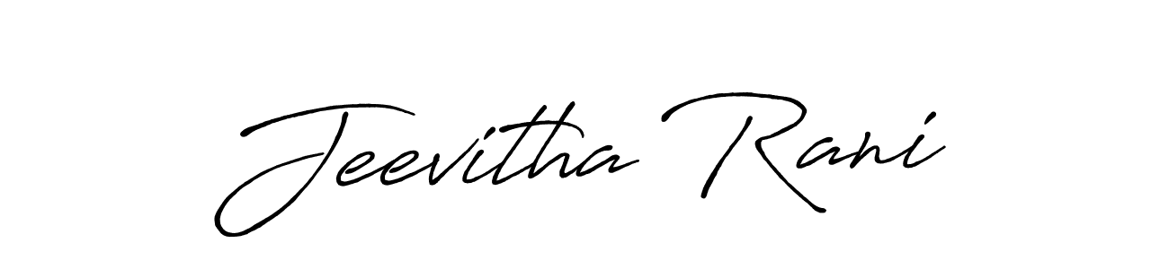 Once you've used our free online signature maker to create your best signature Antro_Vectra_Bolder style, it's time to enjoy all of the benefits that Jeevitha Rani name signing documents. Jeevitha Rani signature style 7 images and pictures png