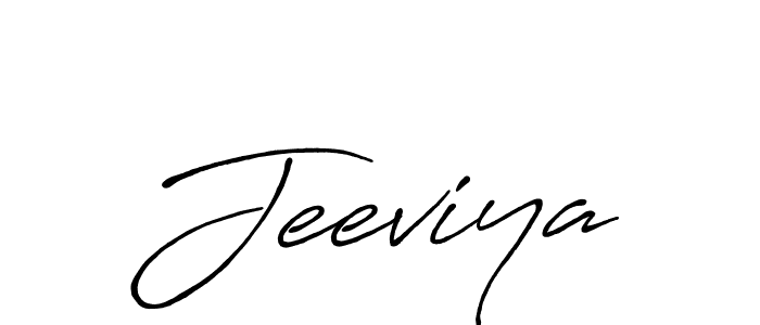 Create a beautiful signature design for name Jeeviya. With this signature (Antro_Vectra_Bolder) fonts, you can make a handwritten signature for free. Jeeviya signature style 7 images and pictures png