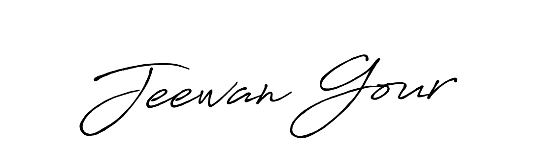 if you are searching for the best signature style for your name Jeewan Gour. so please give up your signature search. here we have designed multiple signature styles  using Antro_Vectra_Bolder. Jeewan Gour signature style 7 images and pictures png