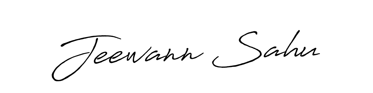 Make a short Jeewann Sahu signature style. Manage your documents anywhere anytime using Antro_Vectra_Bolder. Create and add eSignatures, submit forms, share and send files easily. Jeewann Sahu signature style 7 images and pictures png