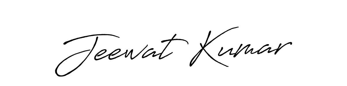 Create a beautiful signature design for name Jeewat Kumar. With this signature (Antro_Vectra_Bolder) fonts, you can make a handwritten signature for free. Jeewat Kumar signature style 7 images and pictures png