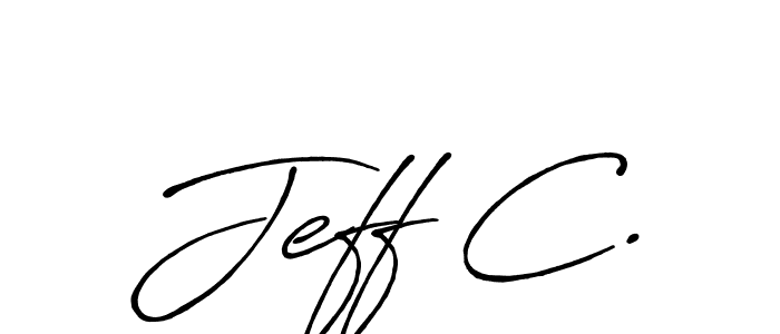 if you are searching for the best signature style for your name Jeff C.. so please give up your signature search. here we have designed multiple signature styles  using Antro_Vectra_Bolder. Jeff C. signature style 7 images and pictures png