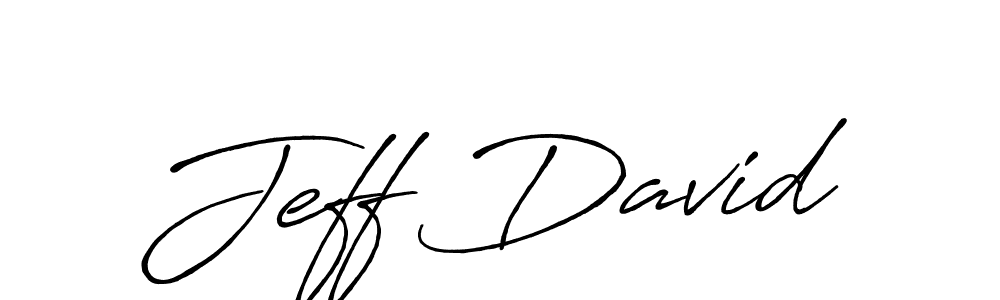 Make a beautiful signature design for name Jeff David. With this signature (Antro_Vectra_Bolder) style, you can create a handwritten signature for free. Jeff David signature style 7 images and pictures png