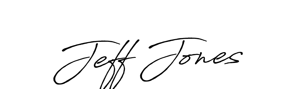 Jeff Jones stylish signature style. Best Handwritten Sign (Antro_Vectra_Bolder) for my name. Handwritten Signature Collection Ideas for my name Jeff Jones. Jeff Jones signature style 7 images and pictures png