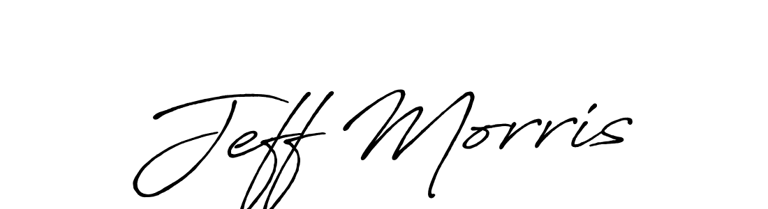 How to make Jeff Morris name signature. Use Antro_Vectra_Bolder style for creating short signs online. This is the latest handwritten sign. Jeff Morris signature style 7 images and pictures png
