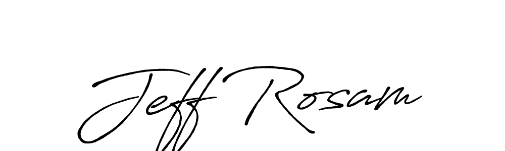 Create a beautiful signature design for name Jeff Rosam. With this signature (Antro_Vectra_Bolder) fonts, you can make a handwritten signature for free. Jeff Rosam signature style 7 images and pictures png