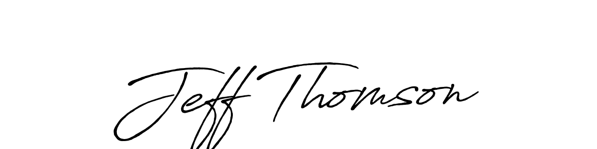 Similarly Antro_Vectra_Bolder is the best handwritten signature design. Signature creator online .You can use it as an online autograph creator for name Jeff Thomson. Jeff Thomson signature style 7 images and pictures png