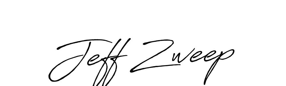 Jeff Zweep stylish signature style. Best Handwritten Sign (Antro_Vectra_Bolder) for my name. Handwritten Signature Collection Ideas for my name Jeff Zweep. Jeff Zweep signature style 7 images and pictures png