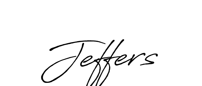 It looks lik you need a new signature style for name Jeffers. Design unique handwritten (Antro_Vectra_Bolder) signature with our free signature maker in just a few clicks. Jeffers signature style 7 images and pictures png