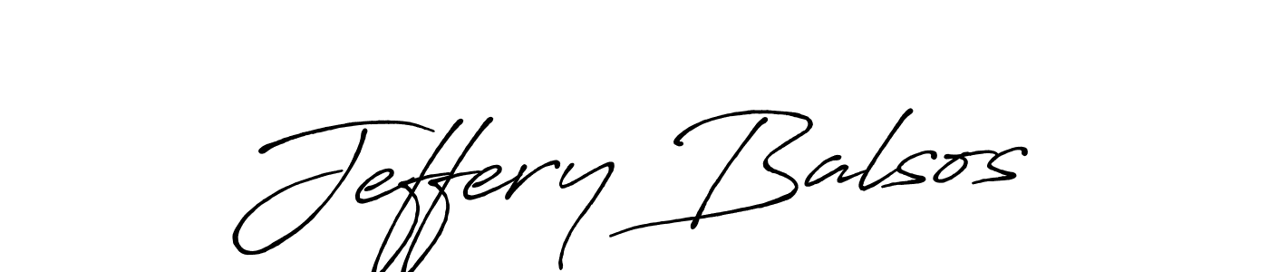 You should practise on your own different ways (Antro_Vectra_Bolder) to write your name (Jeffery Balsos) in signature. don't let someone else do it for you. Jeffery Balsos signature style 7 images and pictures png