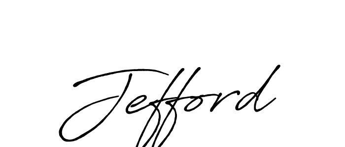 Create a beautiful signature design for name Jefford. With this signature (Antro_Vectra_Bolder) fonts, you can make a handwritten signature for free. Jefford signature style 7 images and pictures png