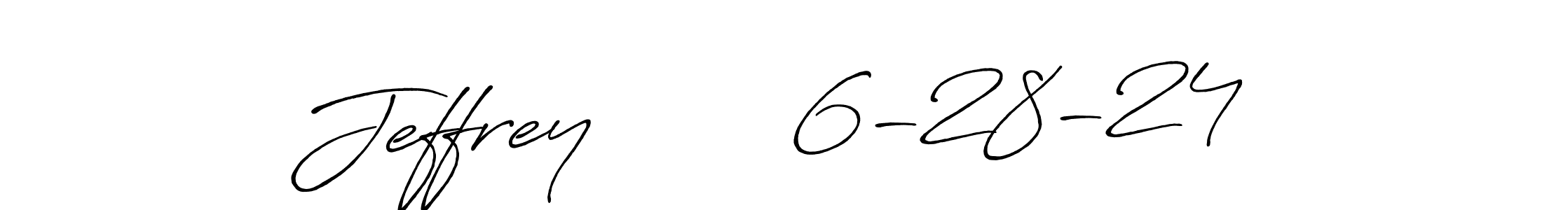 Also You can easily find your signature by using the search form. We will create Jeffrey        6-28-24 name handwritten signature images for you free of cost using Antro_Vectra_Bolder sign style. Jeffrey        6-28-24 signature style 7 images and pictures png