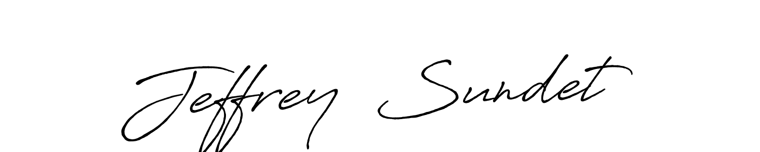 You can use this online signature creator to create a handwritten signature for the name Jeffrey  Sundet. This is the best online autograph maker. Jeffrey  Sundet signature style 7 images and pictures png