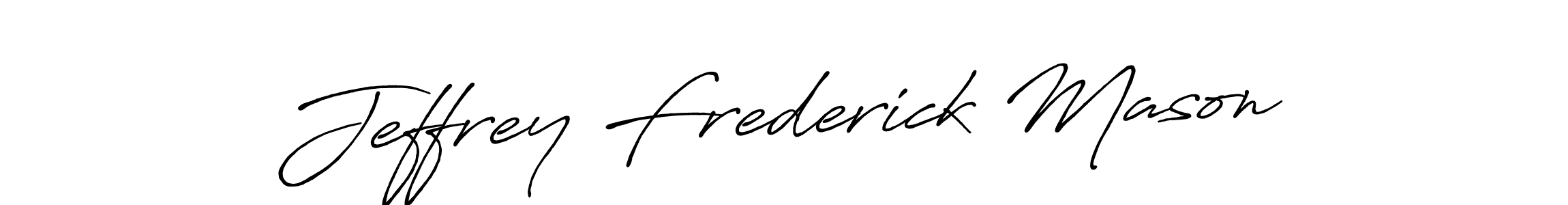 This is the best signature style for the Jeffrey Frederick Mason name. Also you like these signature font (Antro_Vectra_Bolder). Mix name signature. Jeffrey Frederick Mason signature style 7 images and pictures png