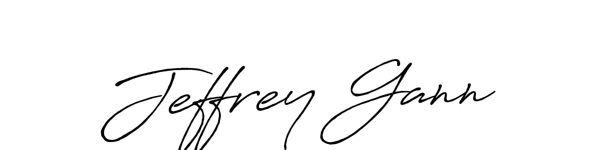 How to make Jeffrey Gann name signature. Use Antro_Vectra_Bolder style for creating short signs online. This is the latest handwritten sign. Jeffrey Gann signature style 7 images and pictures png