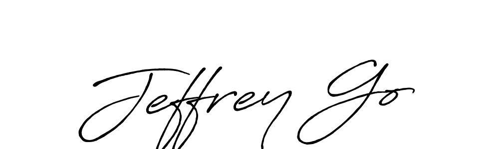 It looks lik you need a new signature style for name Jeffrey Go. Design unique handwritten (Antro_Vectra_Bolder) signature with our free signature maker in just a few clicks. Jeffrey Go signature style 7 images and pictures png