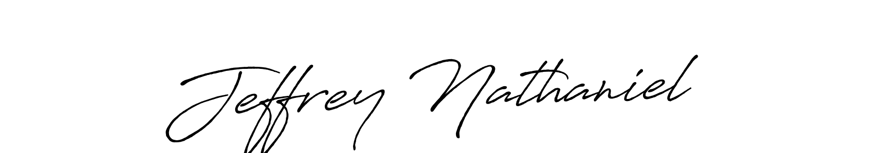 Jeffrey Nathaniel stylish signature style. Best Handwritten Sign (Antro_Vectra_Bolder) for my name. Handwritten Signature Collection Ideas for my name Jeffrey Nathaniel. Jeffrey Nathaniel signature style 7 images and pictures png