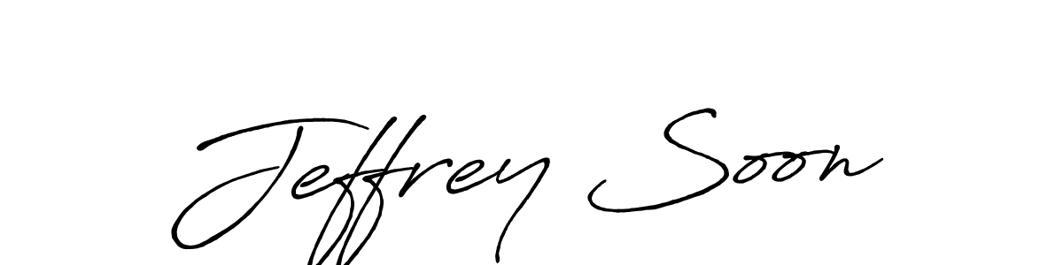 Use a signature maker to create a handwritten signature online. With this signature software, you can design (Antro_Vectra_Bolder) your own signature for name Jeffrey Soon. Jeffrey Soon signature style 7 images and pictures png