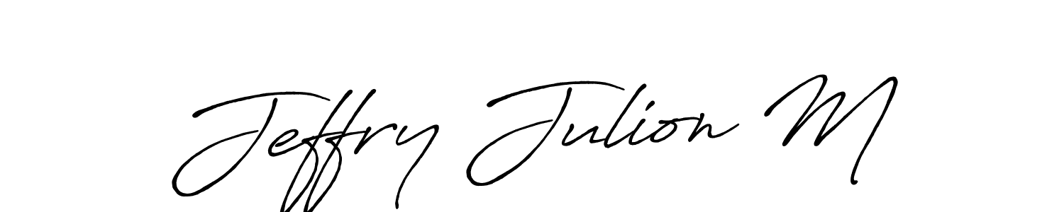 Antro_Vectra_Bolder is a professional signature style that is perfect for those who want to add a touch of class to their signature. It is also a great choice for those who want to make their signature more unique. Get Jeffry Julion M name to fancy signature for free. Jeffry Julion M signature style 7 images and pictures png
