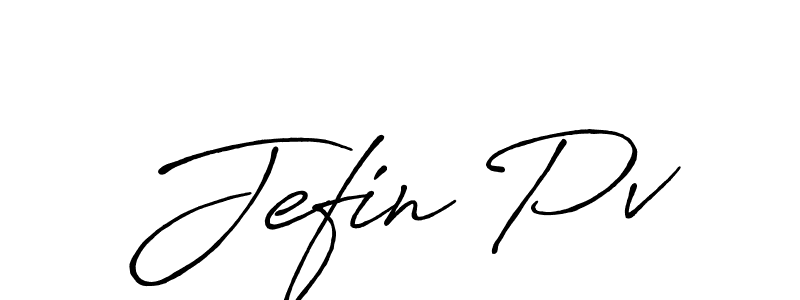 You can use this online signature creator to create a handwritten signature for the name Jefin Pv. This is the best online autograph maker. Jefin Pv signature style 7 images and pictures png