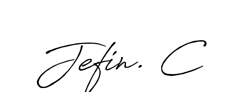 This is the best signature style for the Jefin. C name. Also you like these signature font (Antro_Vectra_Bolder). Mix name signature. Jefin. C signature style 7 images and pictures png