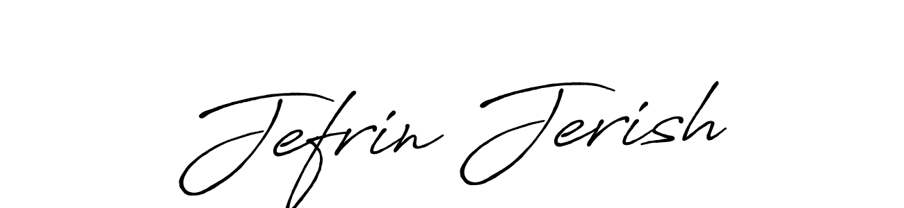 The best way (Antro_Vectra_Bolder) to make a short signature is to pick only two or three words in your name. The name Jefrin Jerish include a total of six letters. For converting this name. Jefrin Jerish signature style 7 images and pictures png