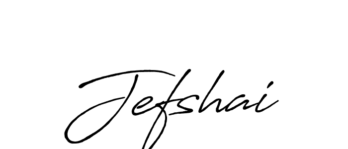 Design your own signature with our free online signature maker. With this signature software, you can create a handwritten (Antro_Vectra_Bolder) signature for name Jefshai. Jefshai signature style 7 images and pictures png