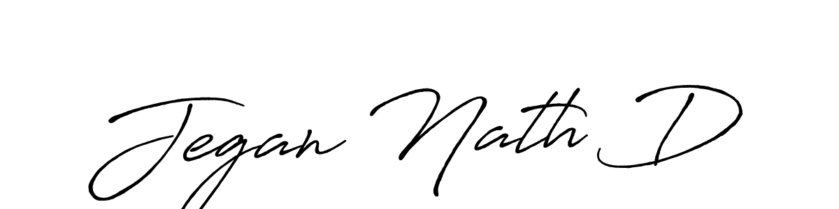 Make a beautiful signature design for name Jegan Nath D. With this signature (Antro_Vectra_Bolder) style, you can create a handwritten signature for free. Jegan Nath D signature style 7 images and pictures png