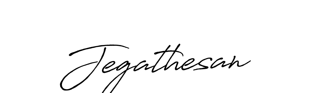 Make a beautiful signature design for name Jegathesan. With this signature (Antro_Vectra_Bolder) style, you can create a handwritten signature for free. Jegathesan signature style 7 images and pictures png