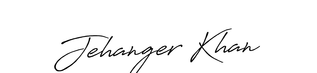 Jehanger Khan stylish signature style. Best Handwritten Sign (Antro_Vectra_Bolder) for my name. Handwritten Signature Collection Ideas for my name Jehanger Khan. Jehanger Khan signature style 7 images and pictures png