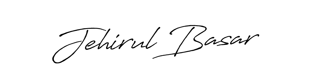 Create a beautiful signature design for name Jehirul Basar. With this signature (Antro_Vectra_Bolder) fonts, you can make a handwritten signature for free. Jehirul Basar signature style 7 images and pictures png