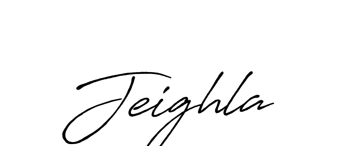 Use a signature maker to create a handwritten signature online. With this signature software, you can design (Antro_Vectra_Bolder) your own signature for name Jeighla. Jeighla signature style 7 images and pictures png