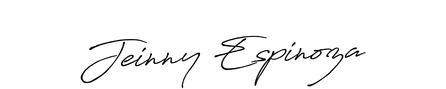 Create a beautiful signature design for name Jeinny Espinoza. With this signature (Antro_Vectra_Bolder) fonts, you can make a handwritten signature for free. Jeinny Espinoza signature style 7 images and pictures png