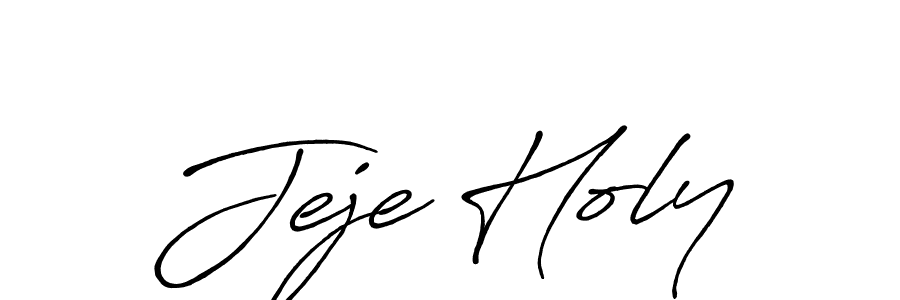 It looks lik you need a new signature style for name Jeje Holy. Design unique handwritten (Antro_Vectra_Bolder) signature with our free signature maker in just a few clicks. Jeje Holy signature style 7 images and pictures png