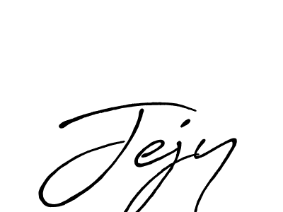 How to make Jejy name signature. Use Antro_Vectra_Bolder style for creating short signs online. This is the latest handwritten sign. Jejy signature style 7 images and pictures png