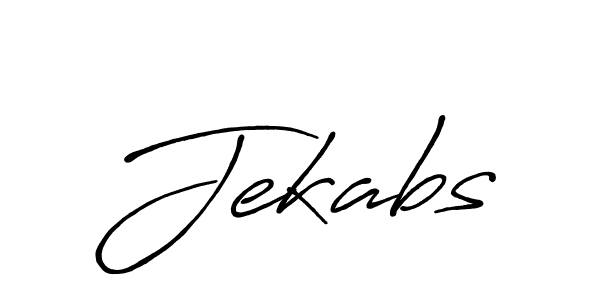 Use a signature maker to create a handwritten signature online. With this signature software, you can design (Antro_Vectra_Bolder) your own signature for name Jekabs. Jekabs signature style 7 images and pictures png