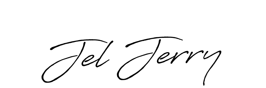 Make a beautiful signature design for name Jel Jerry. With this signature (Antro_Vectra_Bolder) style, you can create a handwritten signature for free. Jel Jerry signature style 7 images and pictures png