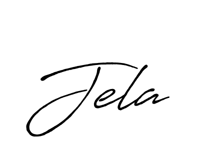 Make a beautiful signature design for name Jela. With this signature (Antro_Vectra_Bolder) style, you can create a handwritten signature for free. Jela signature style 7 images and pictures png