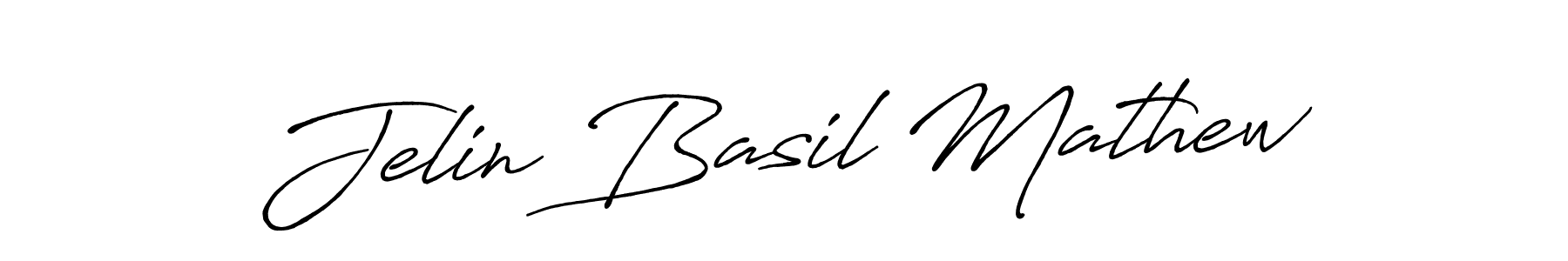 Antro_Vectra_Bolder is a professional signature style that is perfect for those who want to add a touch of class to their signature. It is also a great choice for those who want to make their signature more unique. Get Jelin Basil Mathew name to fancy signature for free. Jelin Basil Mathew signature style 7 images and pictures png