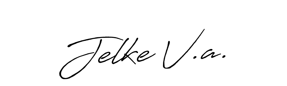 Also we have Jelke V.a. name is the best signature style. Create professional handwritten signature collection using Antro_Vectra_Bolder autograph style. Jelke V.a. signature style 7 images and pictures png