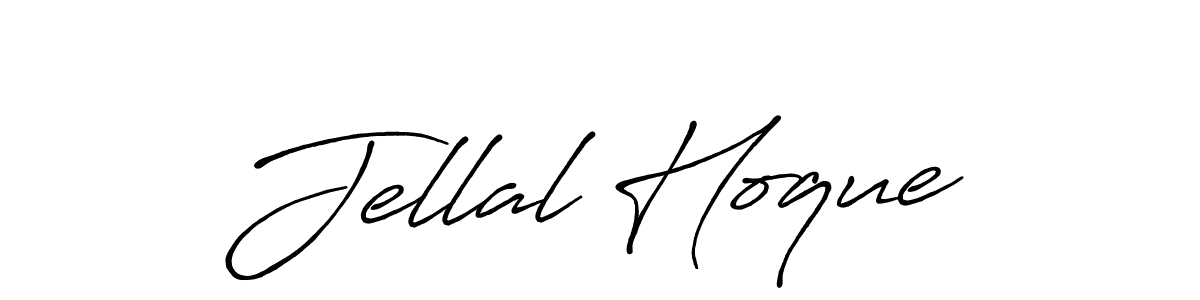 How to make Jellal Hoque name signature. Use Antro_Vectra_Bolder style for creating short signs online. This is the latest handwritten sign. Jellal Hoque signature style 7 images and pictures png