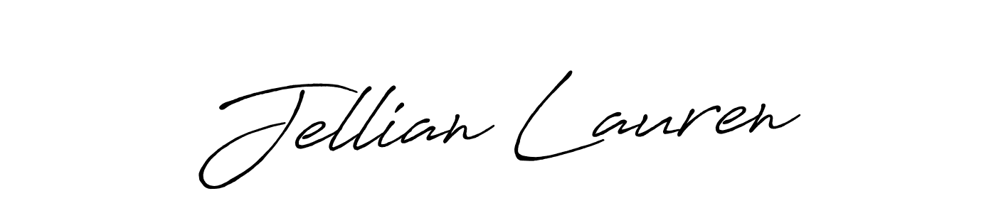 Create a beautiful signature design for name Jellian Lauren. With this signature (Antro_Vectra_Bolder) fonts, you can make a handwritten signature for free. Jellian Lauren signature style 7 images and pictures png