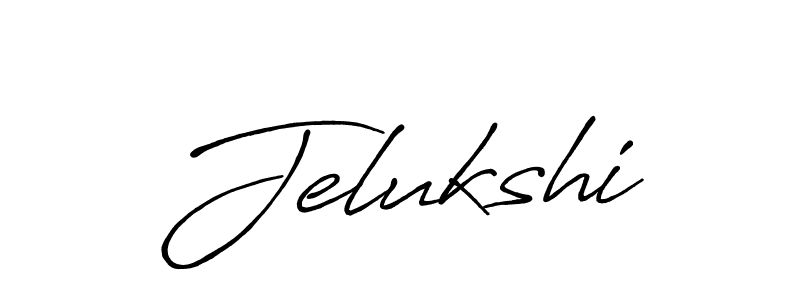 The best way (Antro_Vectra_Bolder) to make a short signature is to pick only two or three words in your name. The name Jelukshi include a total of six letters. For converting this name. Jelukshi signature style 7 images and pictures png