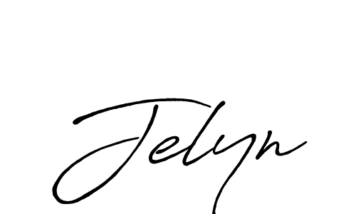 Jelyn stylish signature style. Best Handwritten Sign (Antro_Vectra_Bolder) for my name. Handwritten Signature Collection Ideas for my name Jelyn. Jelyn signature style 7 images and pictures png