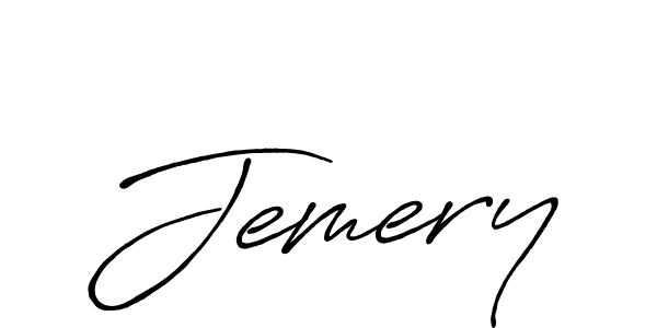 Make a beautiful signature design for name Jemery. With this signature (Antro_Vectra_Bolder) style, you can create a handwritten signature for free. Jemery signature style 7 images and pictures png