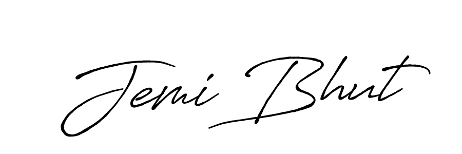 Make a beautiful signature design for name Jemi Bhut. Use this online signature maker to create a handwritten signature for free. Jemi Bhut signature style 7 images and pictures png